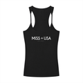 Miss USA Slim Fit Ribbed Racerback Tank Top