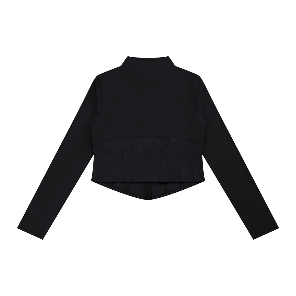 Miss USA Women's Slim Fit Full-Zip Yoga Jacket