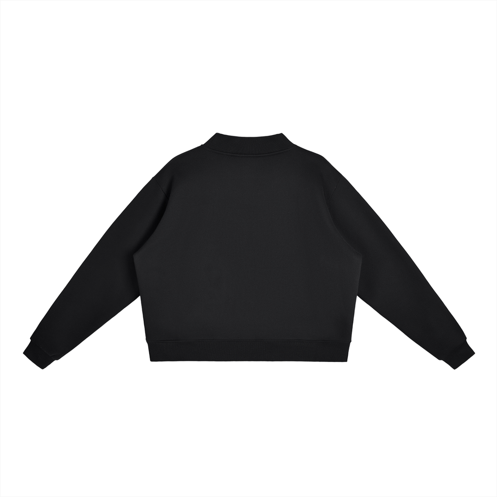 Miss USA Essential Fleece Mock-Neck Crew Sweatshirt