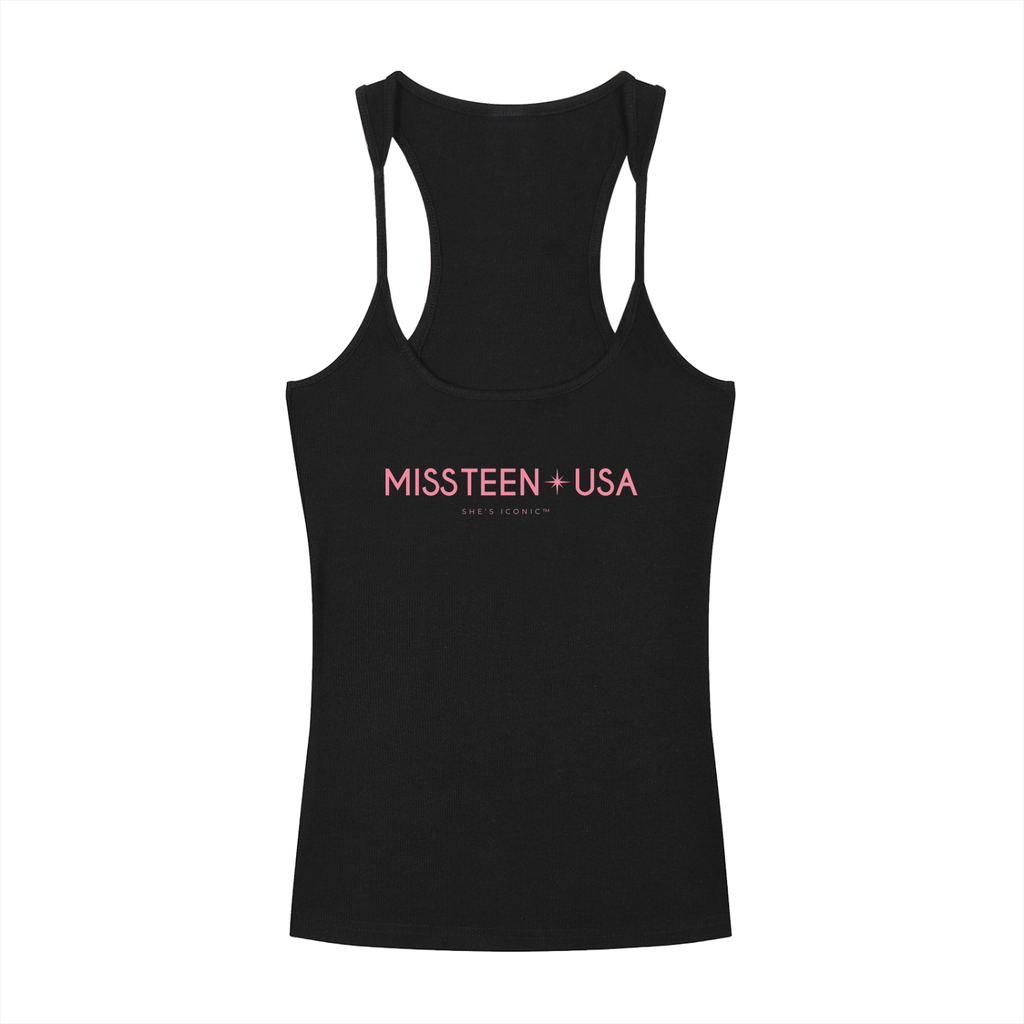 Miss Teen Slim Fit Ribbed Racerback Tank Top
