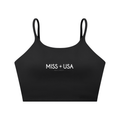 Miss USA Spaghetti Strap Yoga Sports Bra