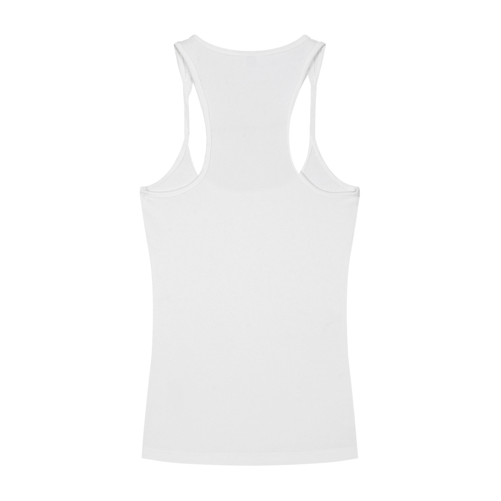 Miss USA Slim Fit Ribbed Racerback Tank Top